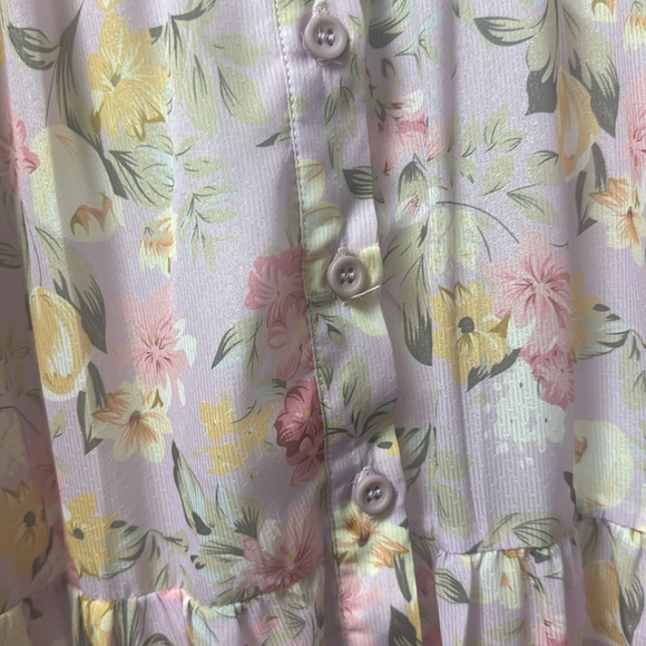 🌸 Natural Splendor Lavender Floral Print Maxi Dress🌸 - Picture 8 of 8